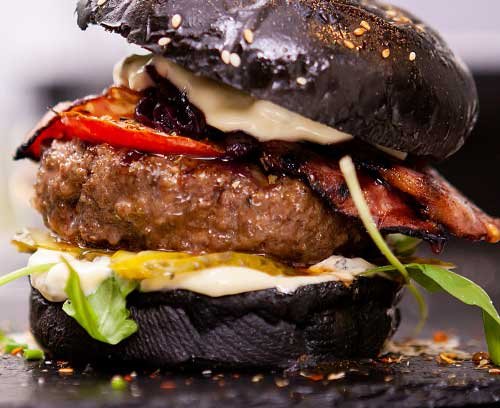 burger noir truffe